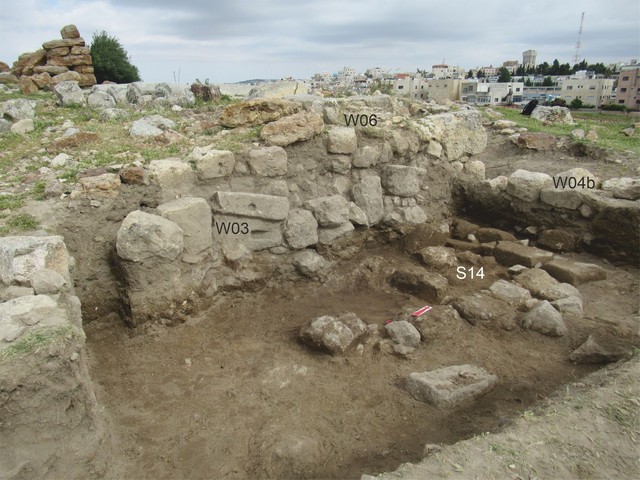 Fig. 6. Floor F073 and ‘compartments’ S14, viewed from the south-east.
