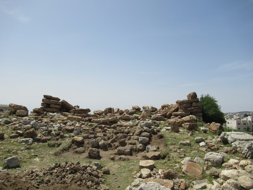 Fig. 20. Trench T5: top layer of debris; view from the East (image by Jolanta Młynarczyk).