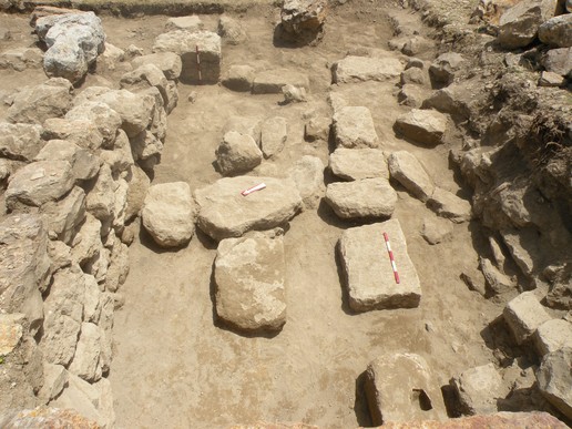Fig. 22. Trench T5; Fatimid period structures; view from the Northeast (image by Mariusz Burdajewicz).
