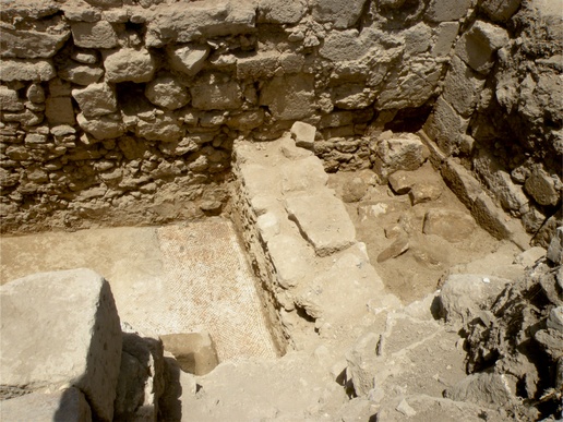 Fig. 12. Trench T. 5: debris in Room N, view from the east (image by Mariusz Burdajewicz).