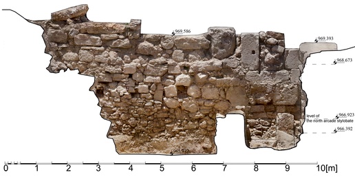 Fig. 14. Section North-South through Trench 5: face of W00 (image by Anna Kubicka-Sowińska).