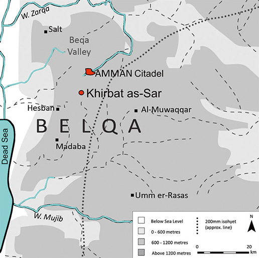Belqa area map
